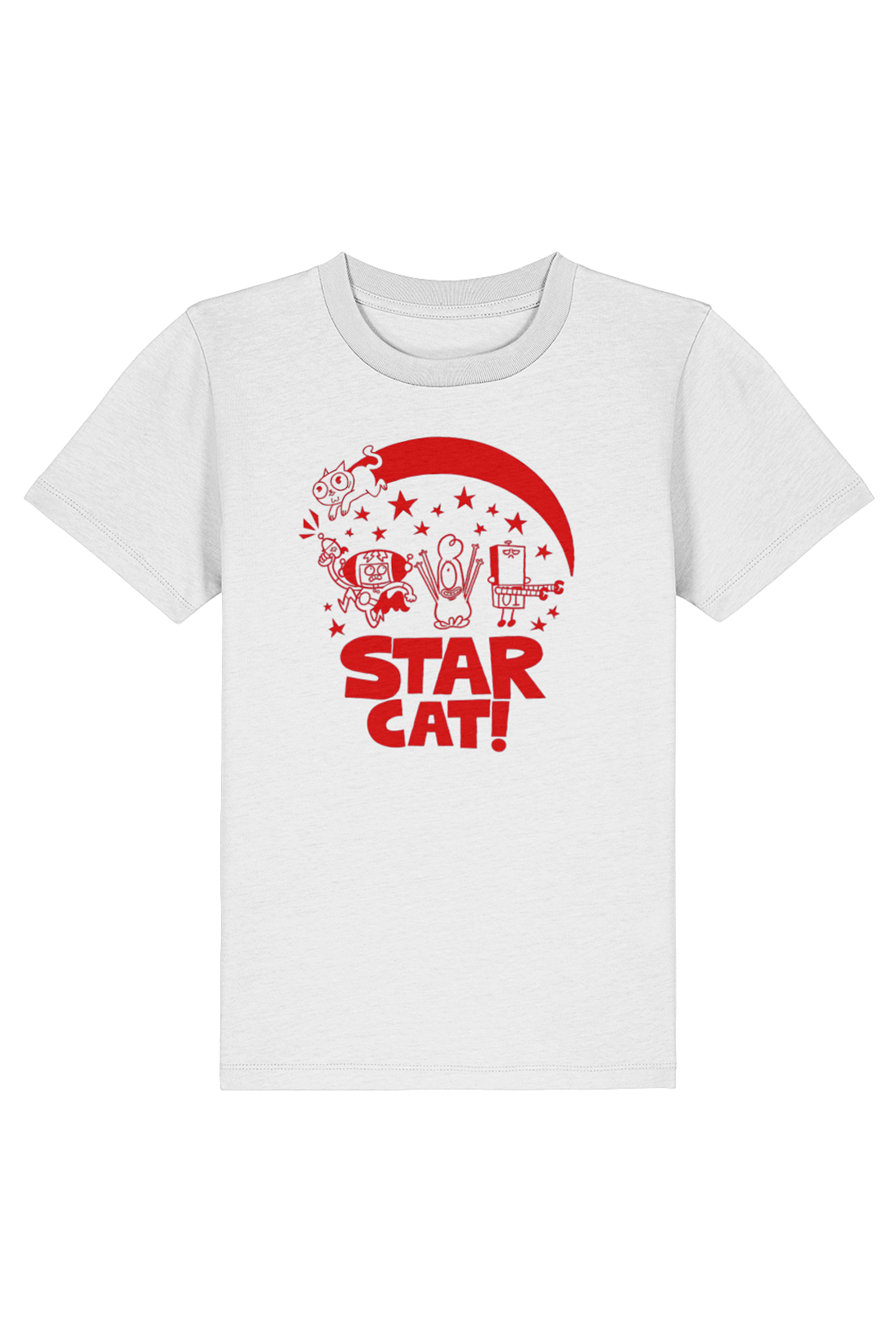 Star Cat Centre Groupshot kids t-shirt