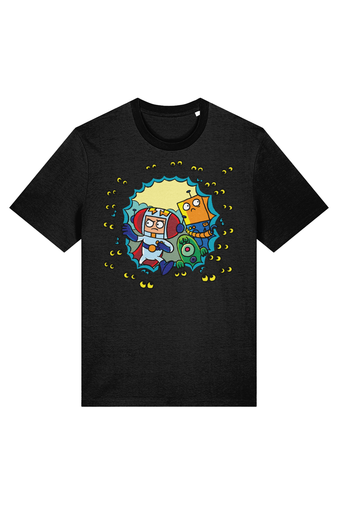 Star Cat Googly Eyes adult t-shirt