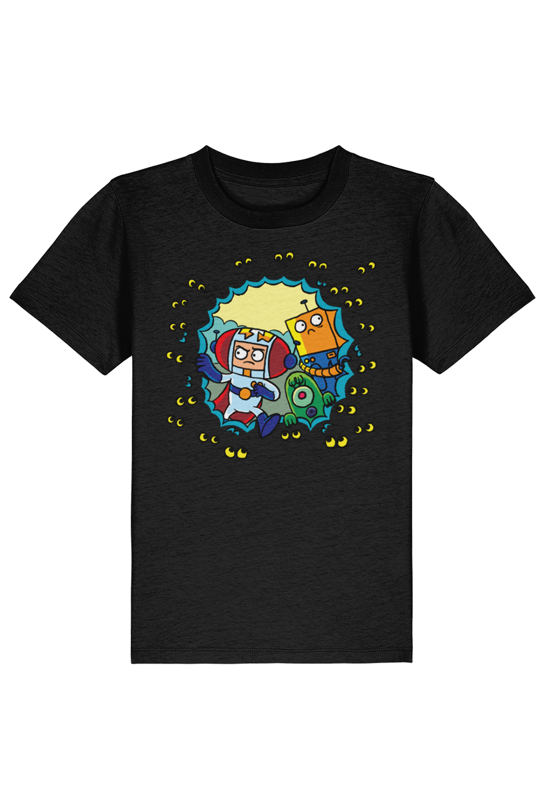 Star Cat Googly Eyes kids t-shirt