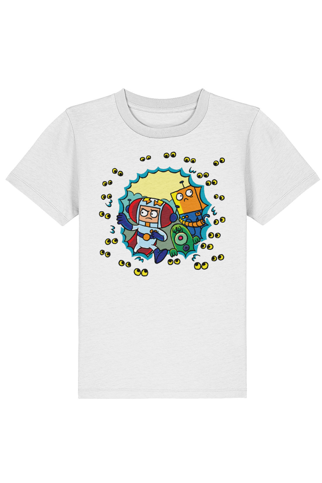 Star Cat Googly Eyes kids t-shirt