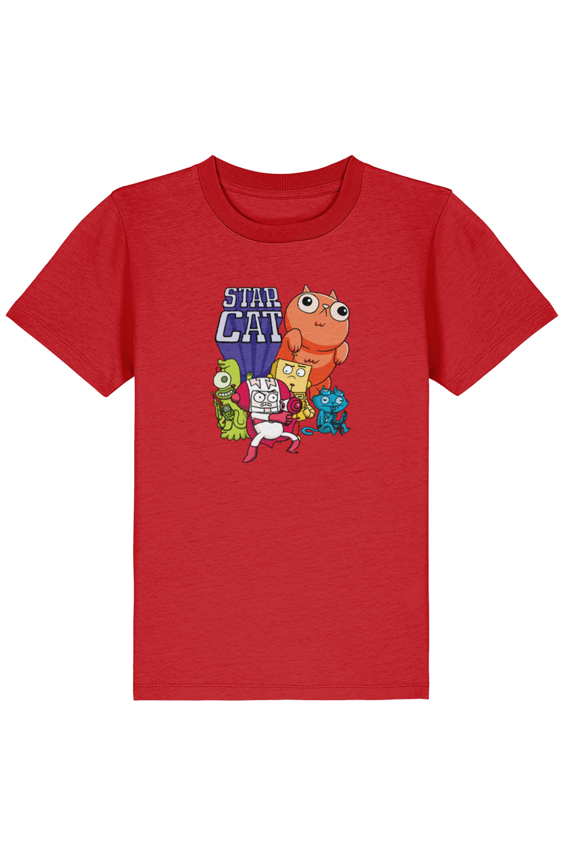 Star Cat Groupshot kids t-shirt