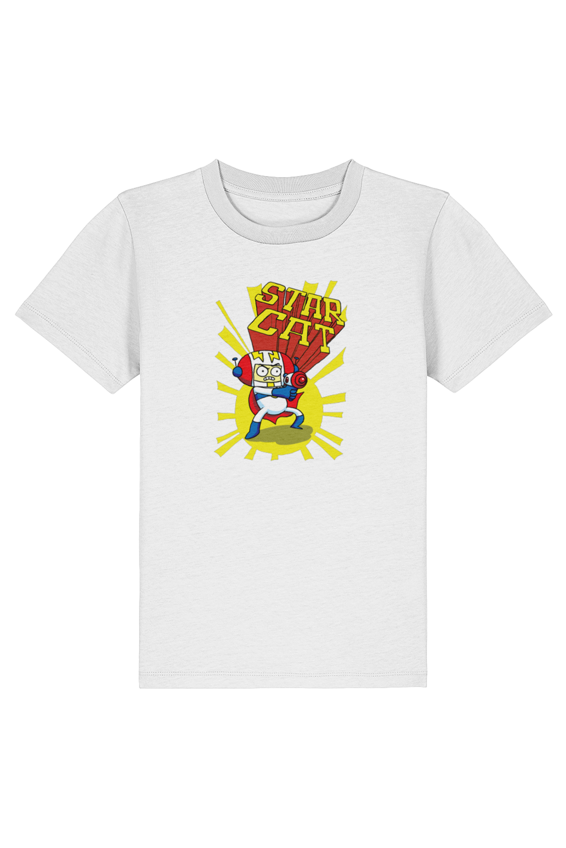 Star Cat Spaceington kids t-shirt