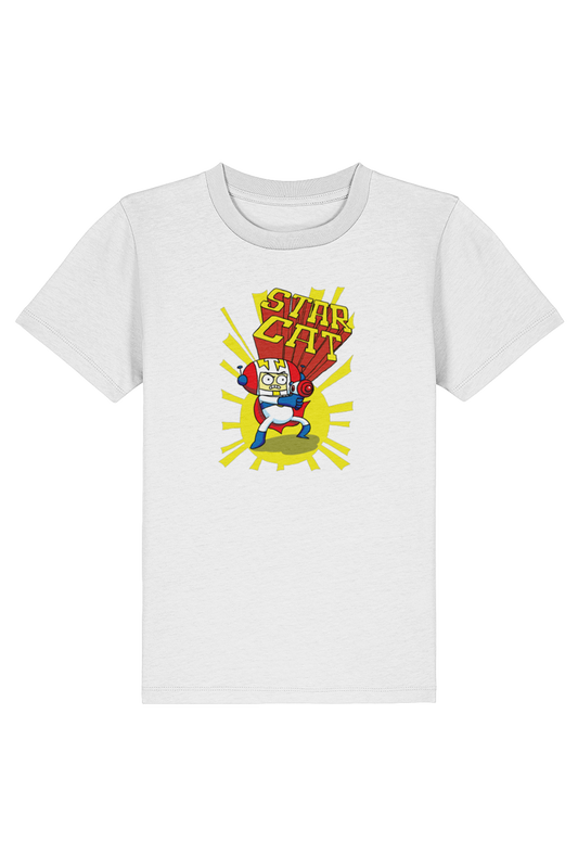 Star Cat Spaceington kids t-shirt