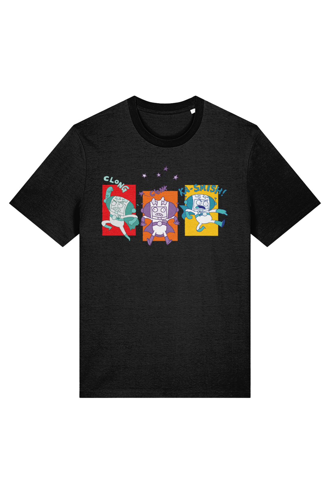 Star Cat Spaceington Squares adult t-shirt