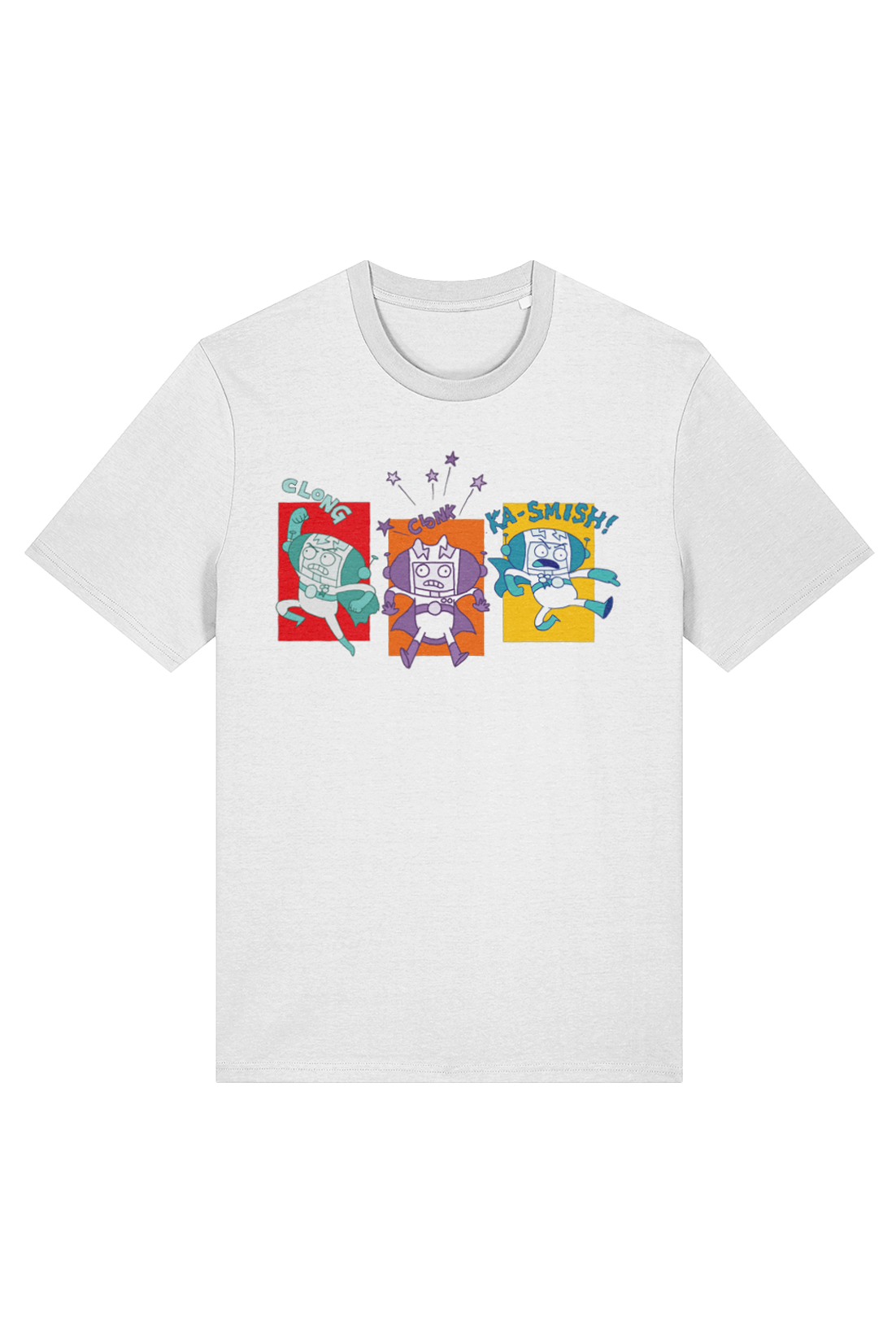 Star Cat Spaceington Squares adult t-shirt