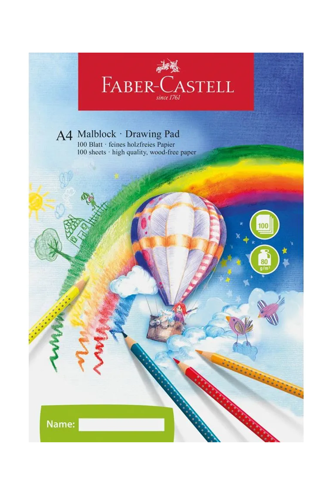 Faber-Castell Drawing Pad A4 (100 sheets)