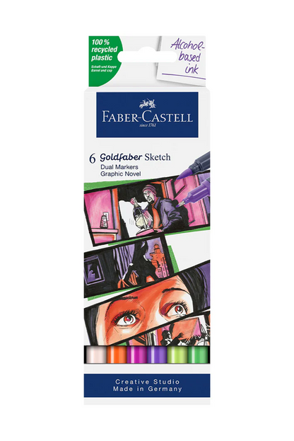 Goldfaber Sketch Marker Graphic Novel (x 6)