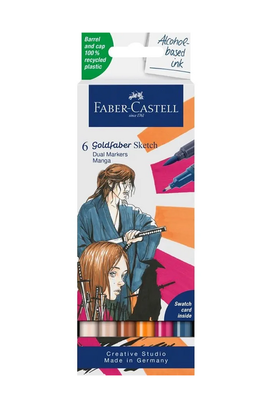 Goldfaber Sketch Marker Manga (x 6)