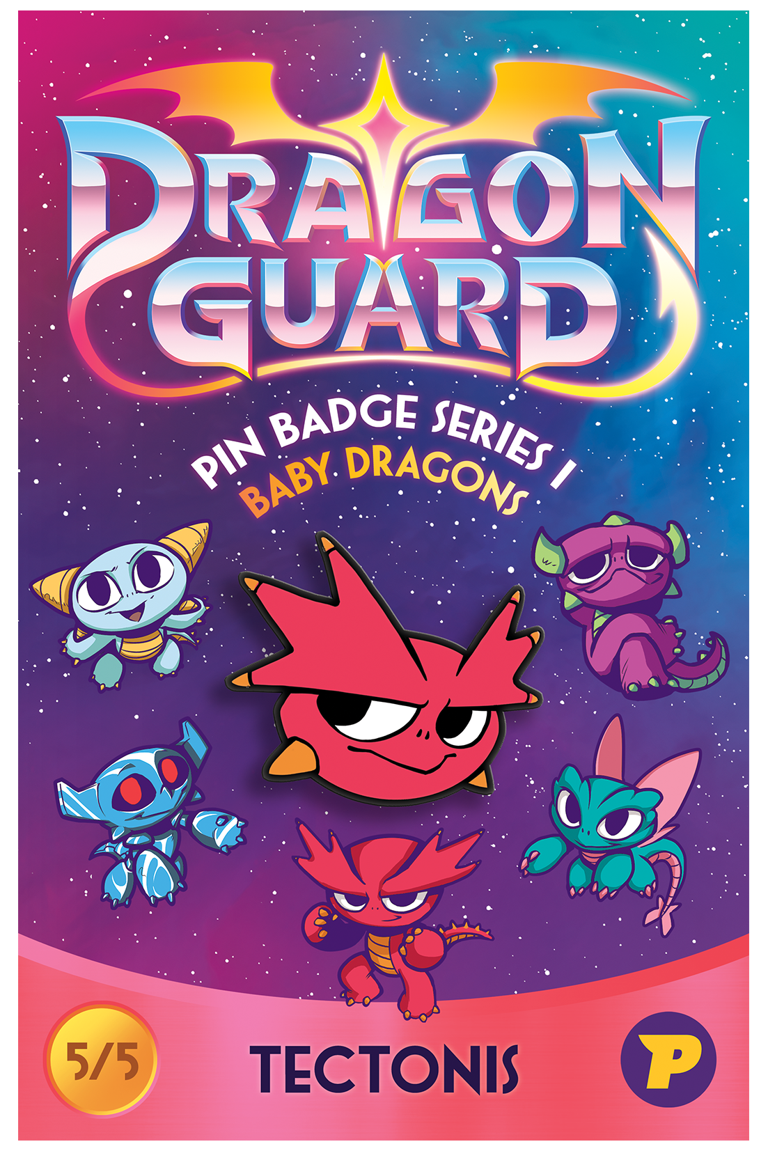 Dragon Guard Baby Tectonis pin badge